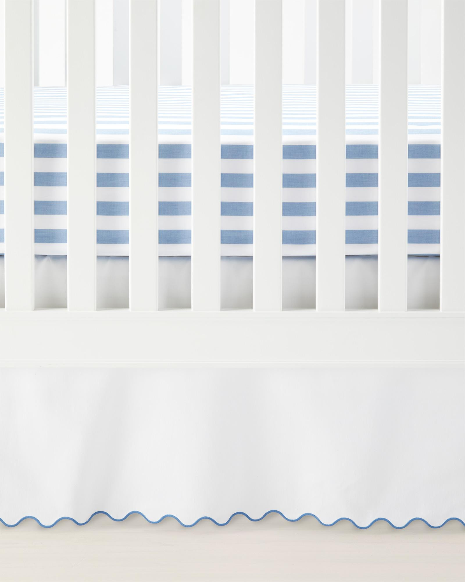 Wave Crib Skirt | Serena and Lily