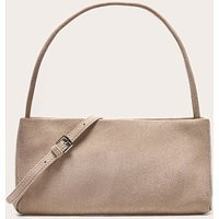 Cream Faux Suede Slim Shoulder Bag | PrettyLittleThing US