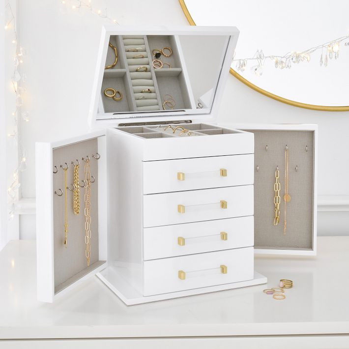 Elle Lacquer Jewelry Box Tower | Pottery Barn Teen