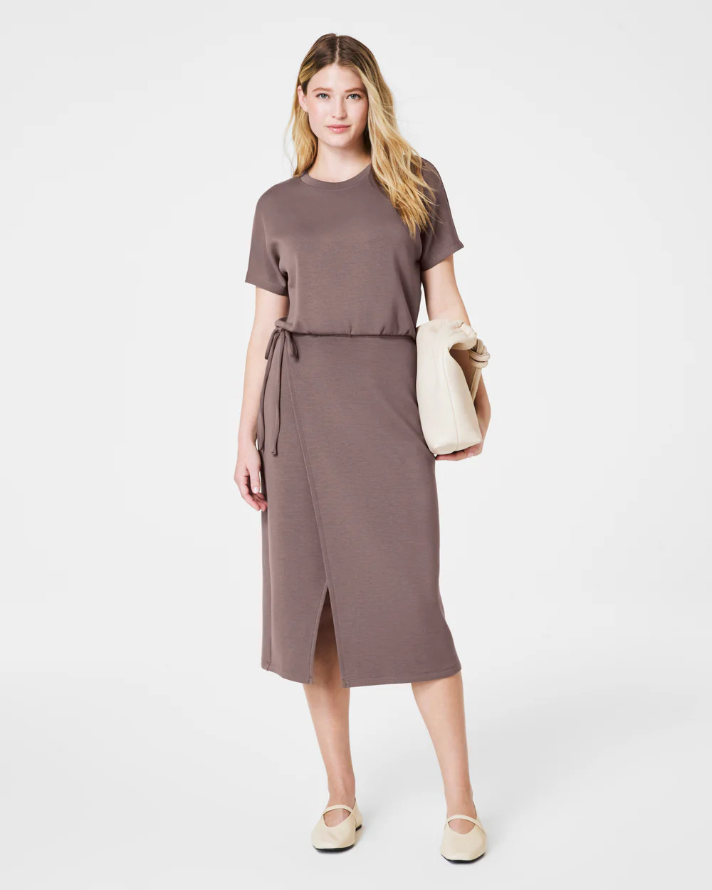 SPANX® AirEssentials Midi Wrap Dress | Spanx
