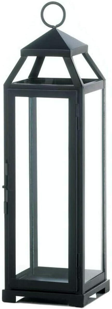 Accent Plus Large Lean & Sleek Candle Lantern, Black | Amazon (US)