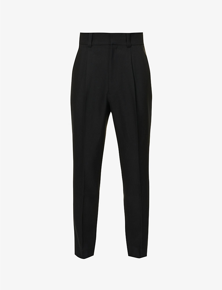 Eternal mid-rise tapered-leg wool trousers | Selfridges