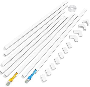 125in Cord Hider - Yecaye One-Cord Channel Cable Concealer - Cord Cover Wall - Easy Install Cable... | Amazon (US)