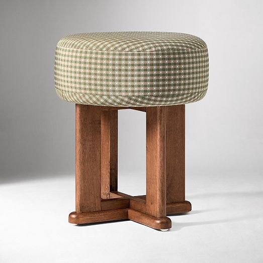 Emma Chamberlain Upholstered Vanity Stool | West Elm (US)