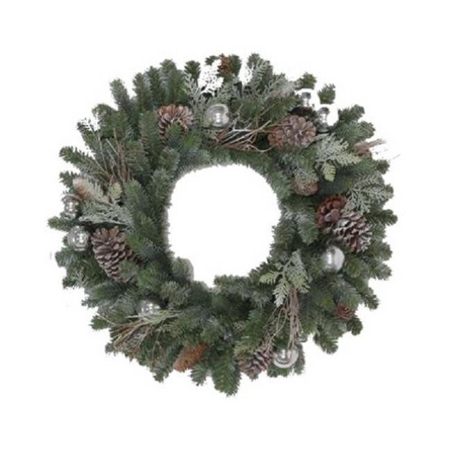 Polygroup 209349 Hw 24 in. Frost Art Wreath GD20P2045X00 | Walmart (US)