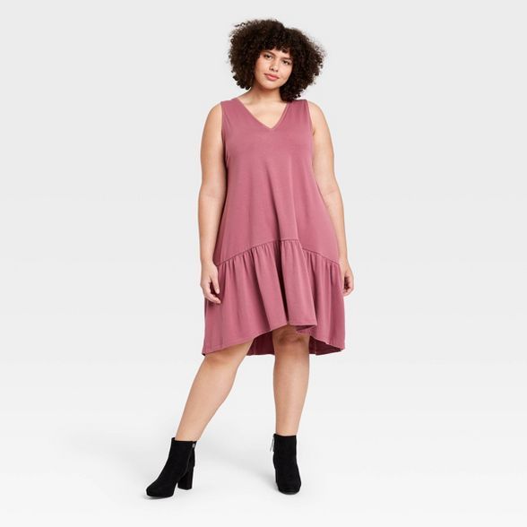 Women's Sleeveless Hem Knit Dress - A New Day™ | Target