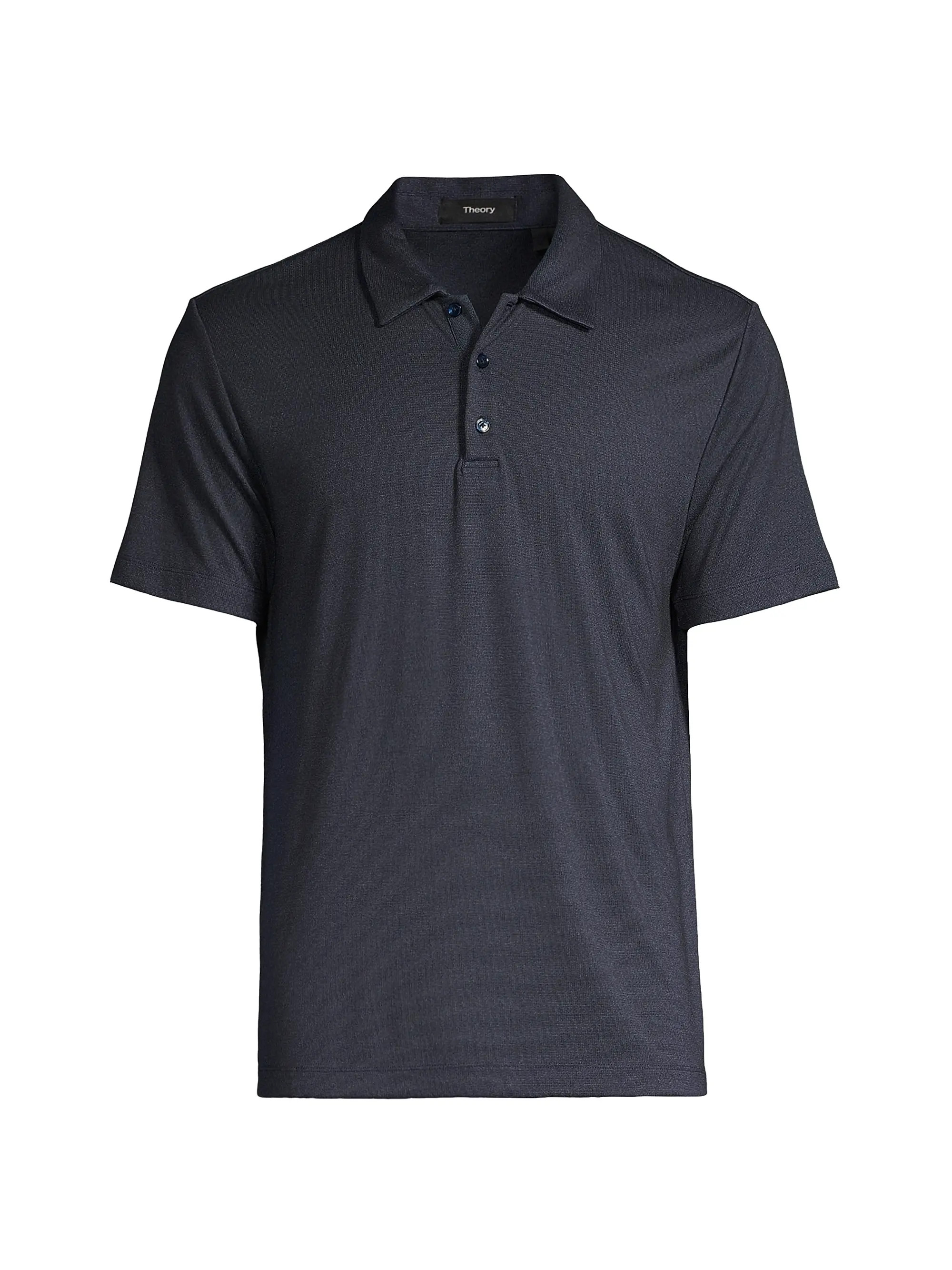 Theory Bron C Anemone Polo Shirt | Saks Fifth Avenue | Saks Fifth Avenue