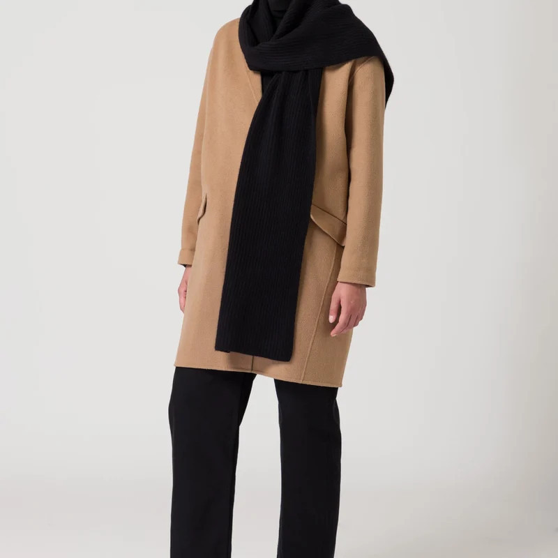 Style Republic Women’s Premium Chunky Knit Scarf - Black - ONE SIZE | Verishop