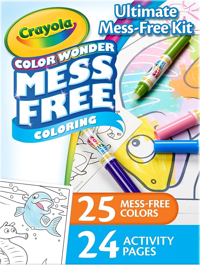 Crayola Color Wonder Mess Free Coloring Kit (50+ Pcs), Toddler Art Set, Mess Free Markers & Color... | Amazon (US)