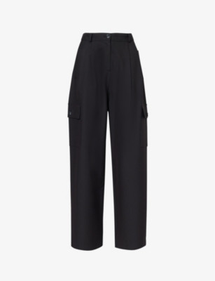 Maesa straight-leg high-rise stretch-woven trousers | Selfridges