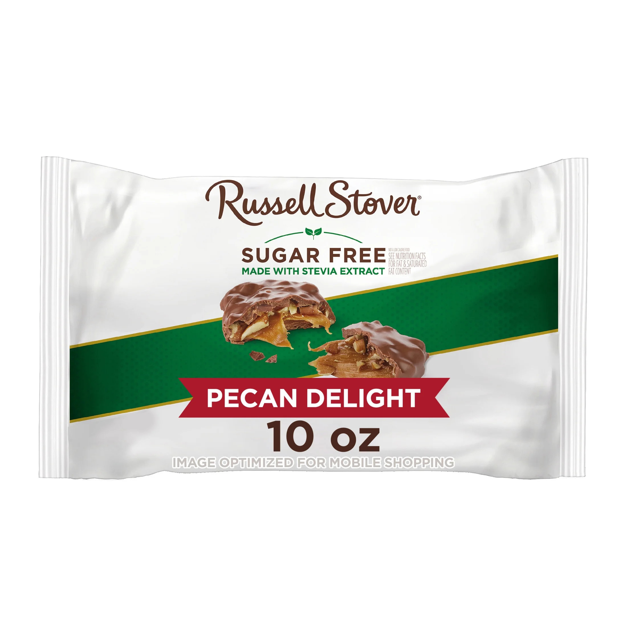 RUSSELL STOVER Sugar Free Pecan Delight Chocolate Candy, 10 oz. bag (≈ 16 pieces) | Walmart (US)