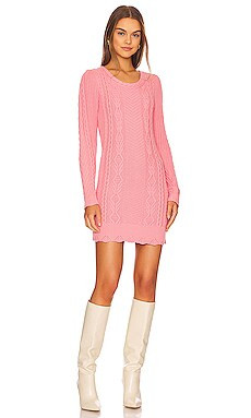 LoveShackFancy Simmonette Mini Dress in Powder Blush from Revolve.com | Revolve Clothing (Global)