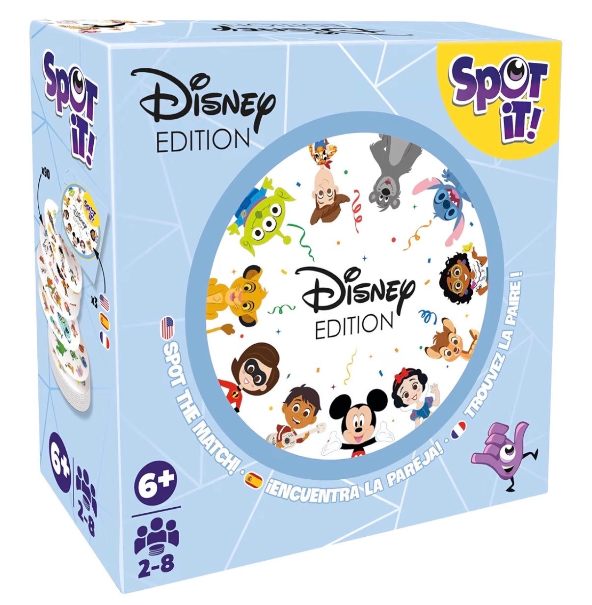 Asmodee Spot It! Disney Card Game Eco-Blister Edition, 5-in-1 Visual Perception Game for Quick Reflexes and Family Fun, Ages 6+, 2-8 Players, 10 Minute Playtime

Amazon kids toys gifts