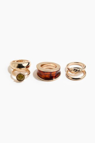 H & M - 5er-Pack Ringe - Braun - Damen | H&M (DE, AT, CH, NL, FI)