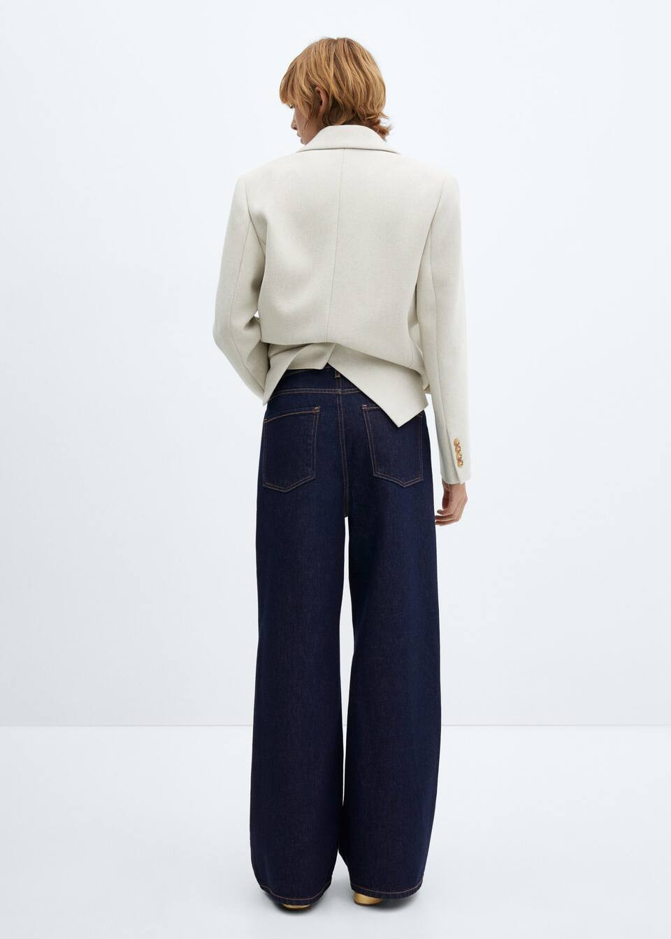 Jean wideleg taille haute -  Femme | Mango France | MANGO (FR)