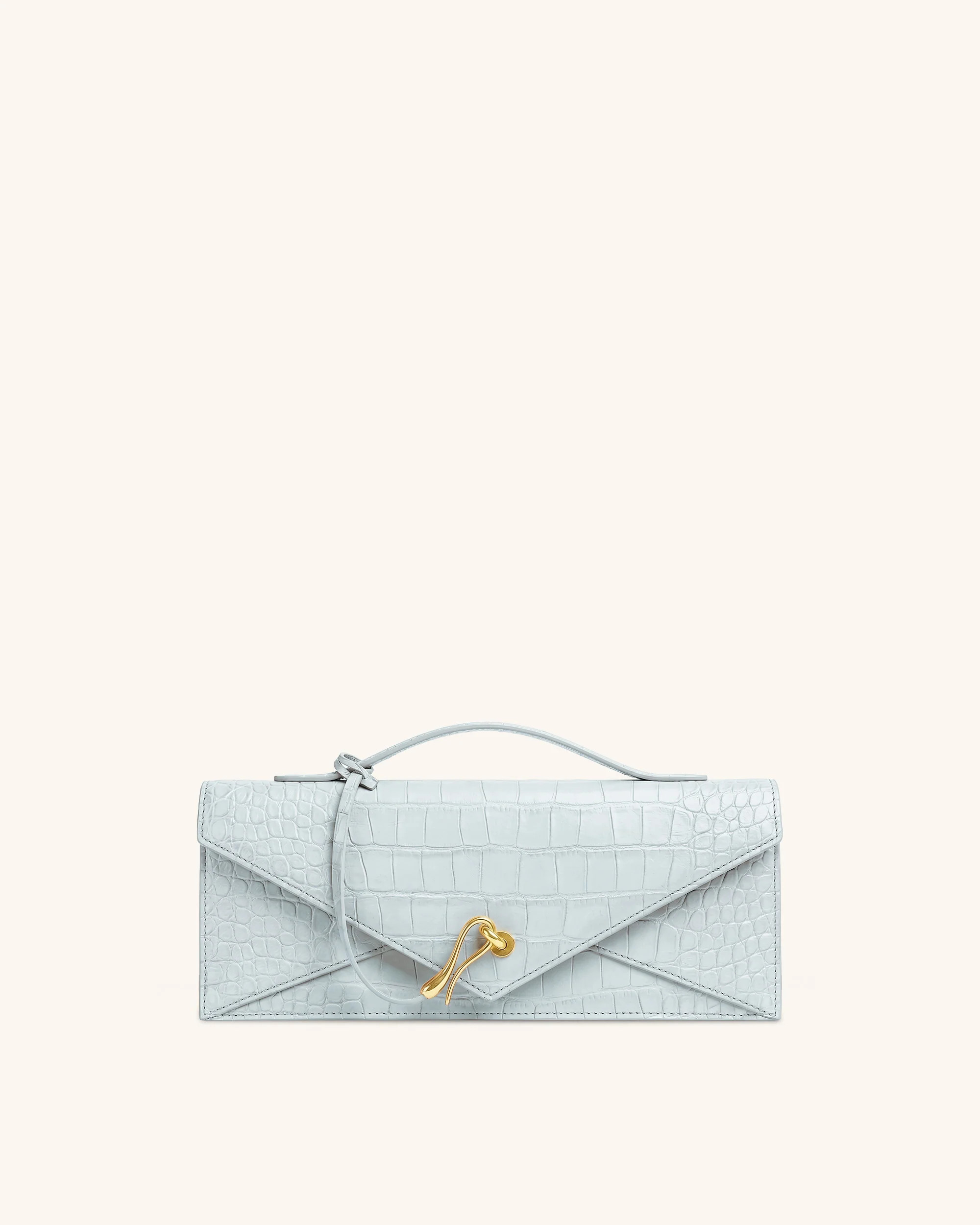 Celeste Envelope Top Handle Bag - Light Blue Croc | JW PEI US