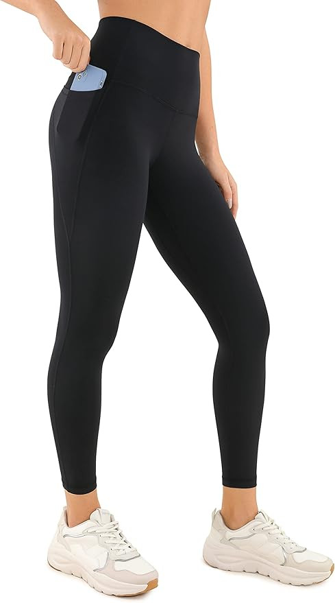CRZ YOGA Womens Butterluxe Workout Leggings 25" / 28'' - High Waisted Gym Yoga Pants with Pockets... | Amazon (US)