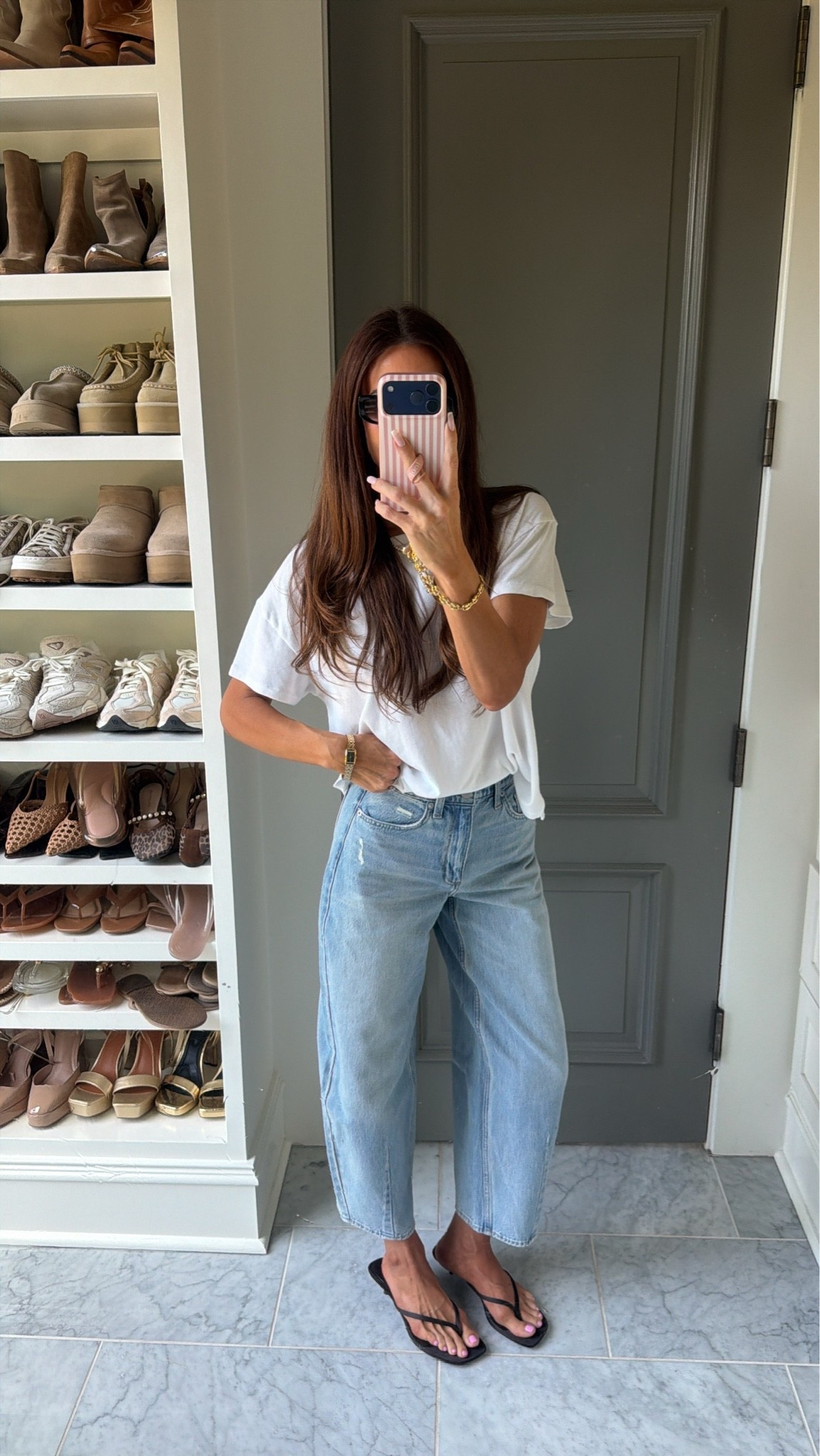 Target style, casual outfit, denim, barrel jeans

#LTKootd #LTKmomlife #LTKgrwm