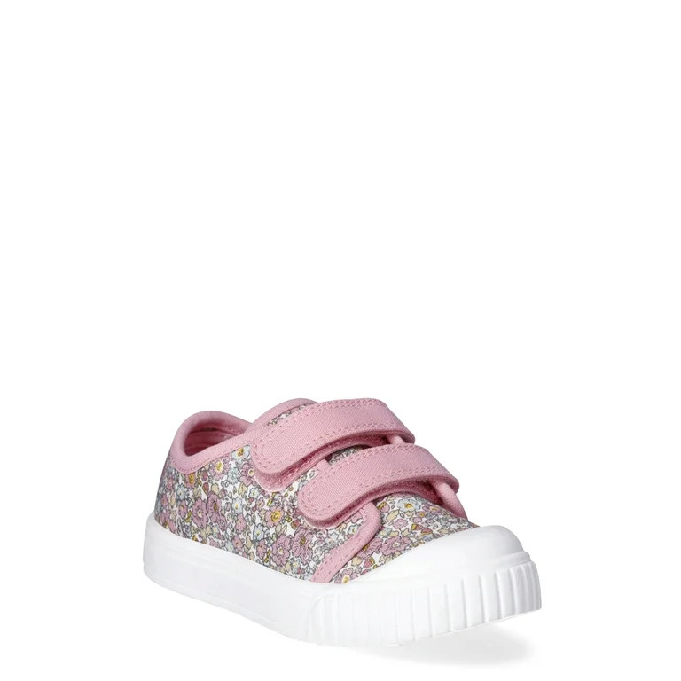 Wonder Nation Toddler Girls Two-Strap Bump Toe Sneakers, Sizes 7-12 | Walmart (US)