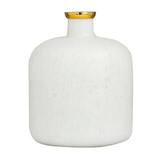 White Glass Glam Vase, 12" x 10" x 10" | Michaels Stores