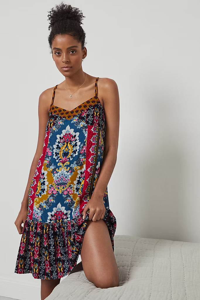 Zadie Velvet Slip Dress | Anthropologie (US)