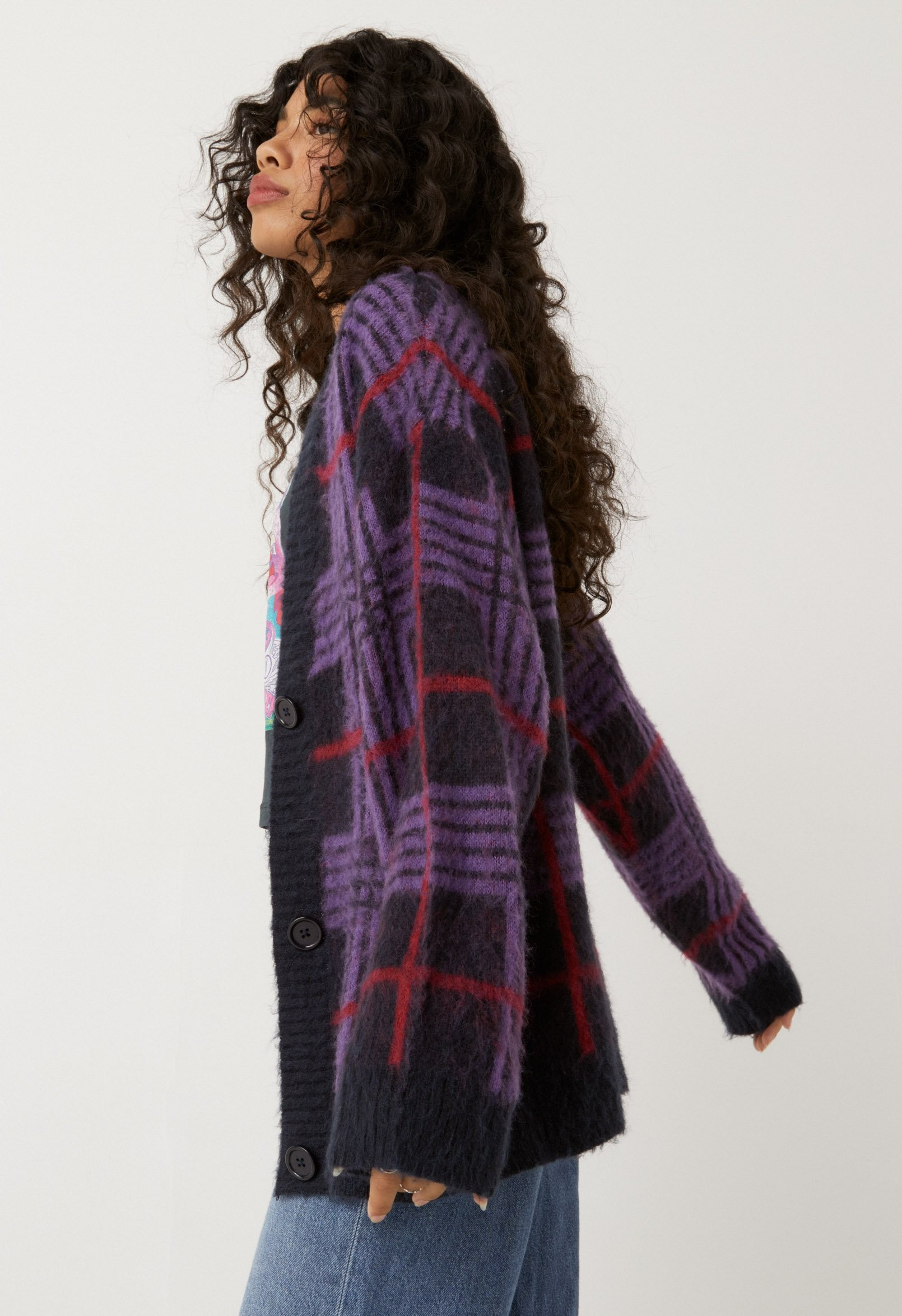 Indigo haze oversized cardigan | Daydreamer
