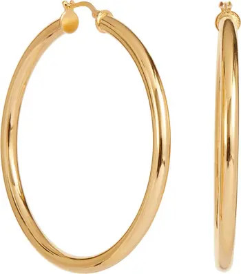 SAVVY CIE JEWELS Italian High Polish 2.2" Hoop Earrings | Nordstromrack | Nordstrom Rack