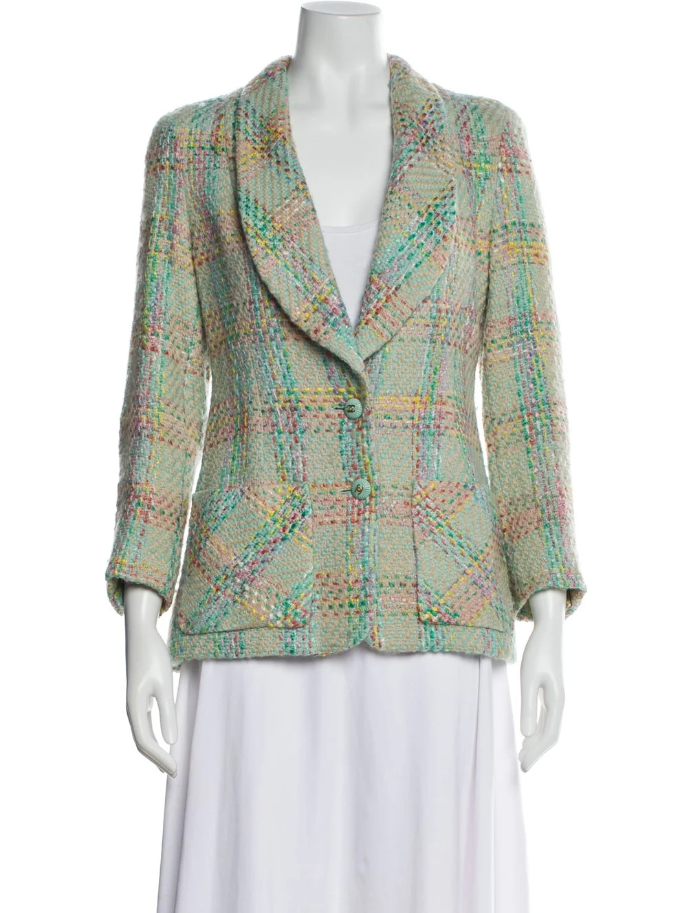 Chanel Vintage 1993 Blazer - Green Jackets, Clothing - CHA1406323 | The RealReal | The RealReal