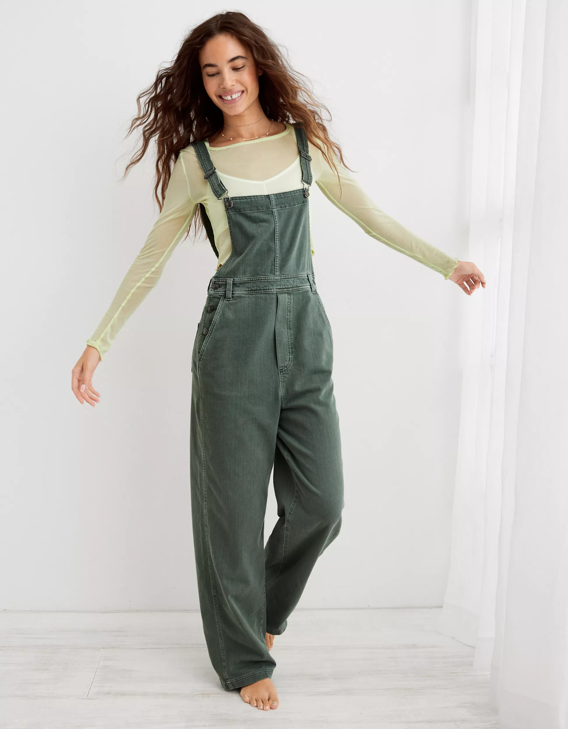 Aerie Baggy Y2K Overalls | American Eagle Outfitters (US & CA)