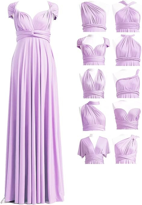 72styles Infinity Dress with Bandeau, Convertible Bridesmaid Dress, Long, Plus Size, Multi-Way Dr... | Amazon (US)