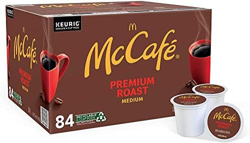 McCafe Premium Medium Roast K-Cup Coffee Pods, Premium Roast, 84 Count | Amazon (US)