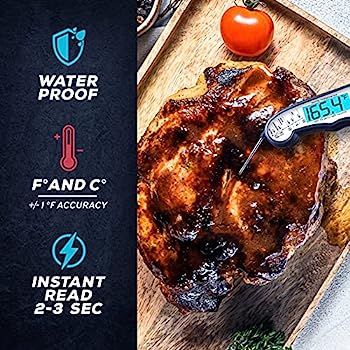 Amazon.com: KIZEN Digital Meat Thermometer with Probe - Waterproof, Kitchen Instant Read Food The... | Amazon (US)