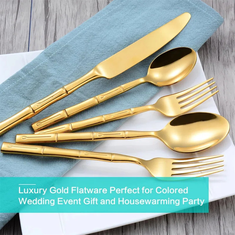 Everly Quinn Kwapich Stainless Steel Flatware Set - Service for 4 | Wayfair North America