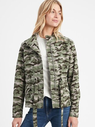 Tie-Waist Utility Jacket | Banana Republic Factory