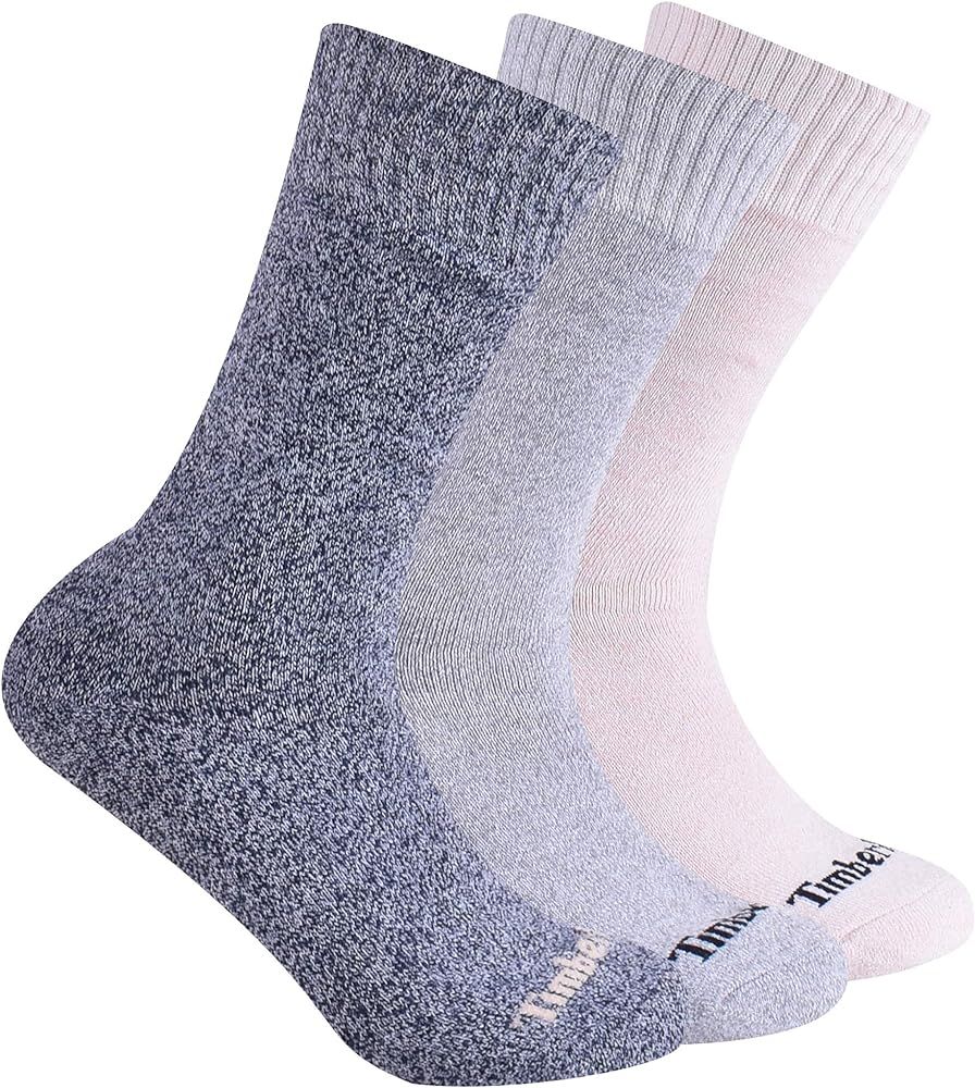 Timberland womens 3-pack Ribbed Marled Boot Socks | Amazon (US)