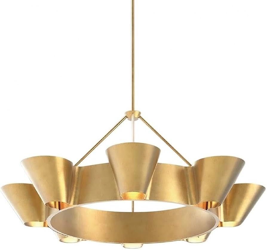 Hudson Valley Lighting 5638-VGL Contemporary Modern Eight Light Chandelier from Reeve Collection ... | Amazon (US)