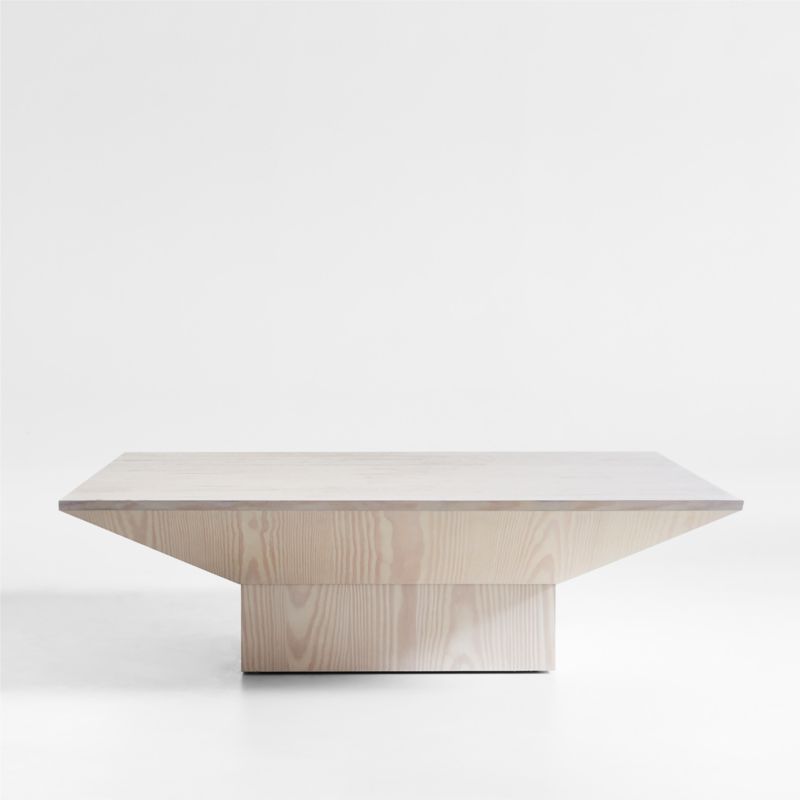 Icon Square Pine Wood Coffee Table | Crate & Barrel | Crate & Barrel