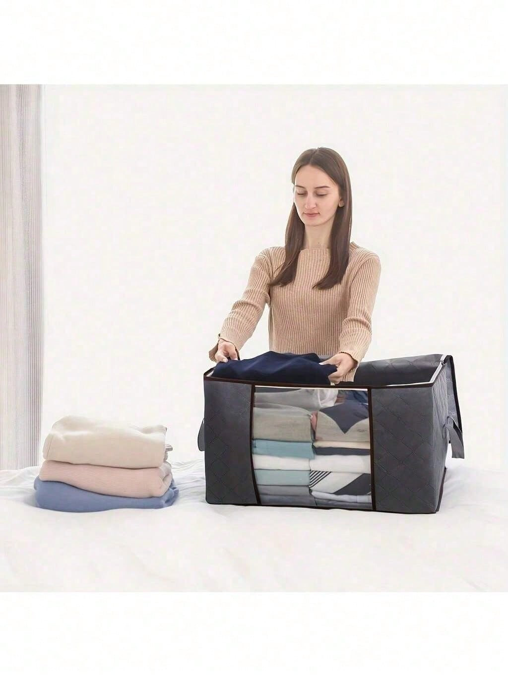 Caixa Saco Organizador Cobertor Casaco Guarda Roupa Anti-Poeira Umidade Insetos Multiuso | SHEIN