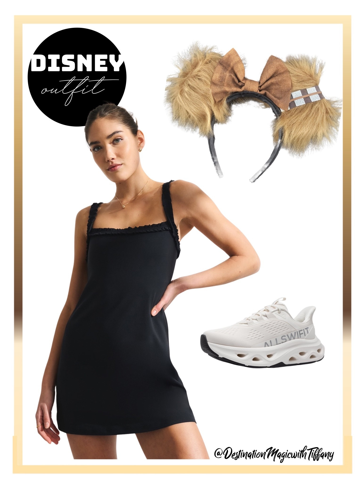 Minimal Disney outfit inspo with a playful twist 🖤 This black mini dress is an easy, comfortable choice for Walt Disney World or Disneyland park days. Styled with character-inspired Minnie ears and supportive walking sneakers, this look works for long days in the parks, character photos, and dinner reservations. Everything linked.

#DisneyOutfit #DisneyOutfitInspo #DisneyDress #ThemeParkOutfit
#DisneyWorldOutfit #DisneylandStyle #DisneyAdultStyle #DisneyFashion