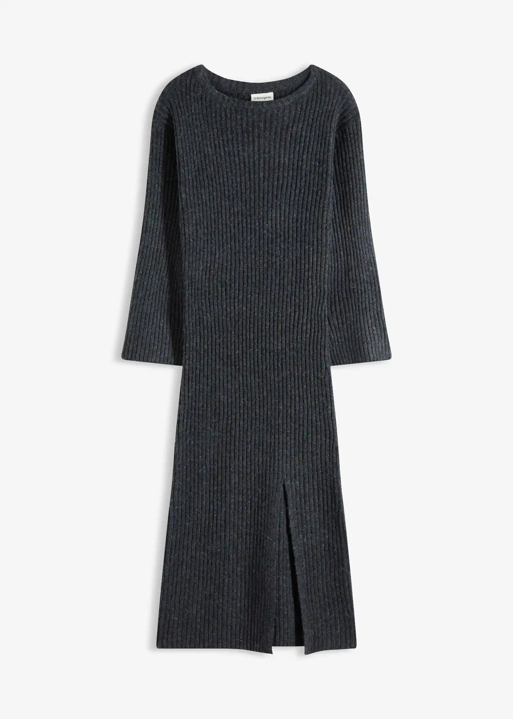 Strickkleid mit Schlitz | Bonprix DE