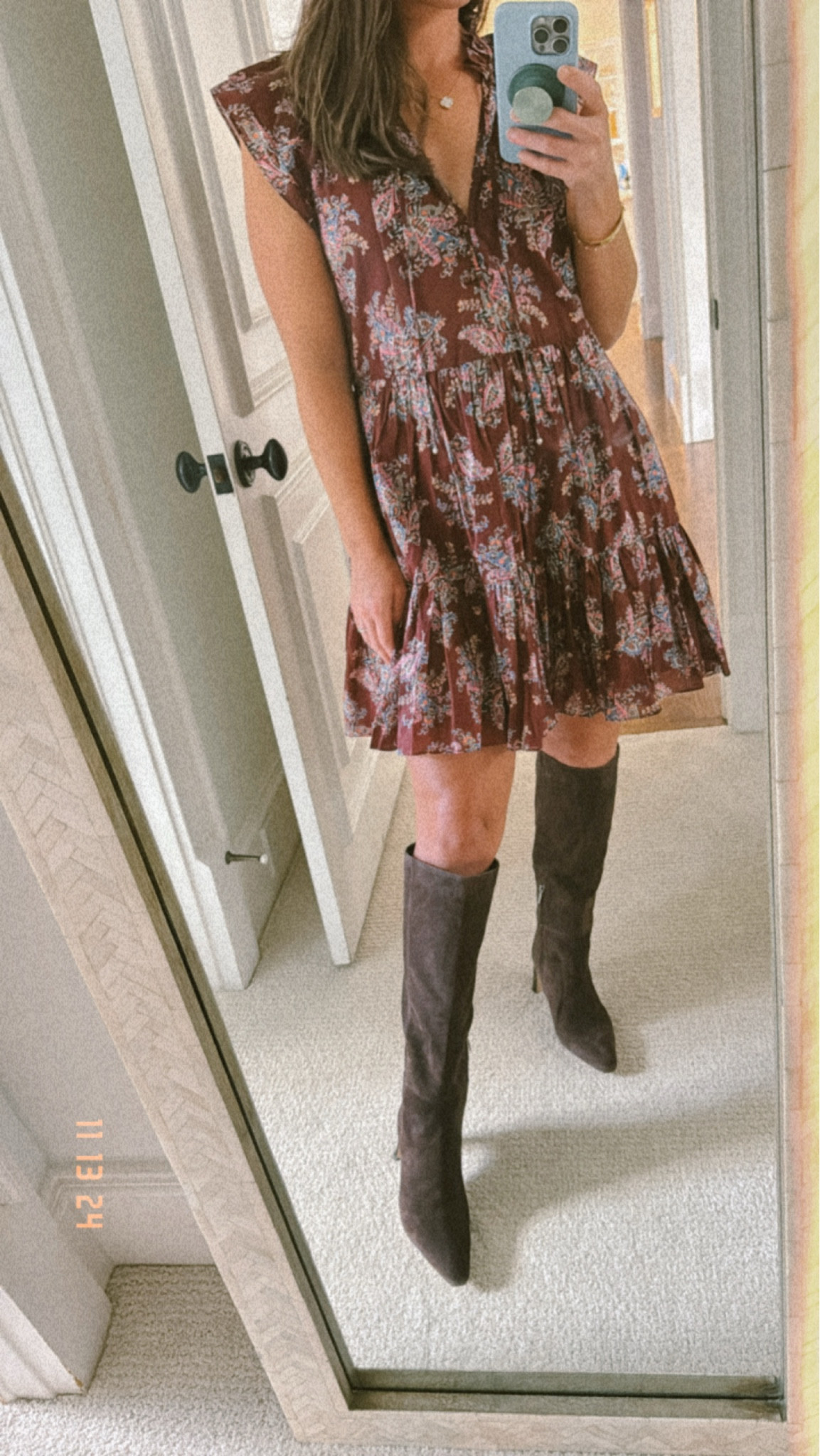 The dreamiest fall boots in a rich chocolate brown suede and block heel. So comfy. Took my normal boot size 8. 

#LTKShoeCrush #LTKStyleTip #LTKSeasonal