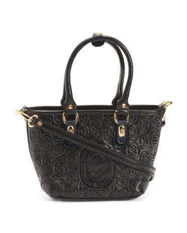 Made In Italy Leather Satchel | TJ Maxx