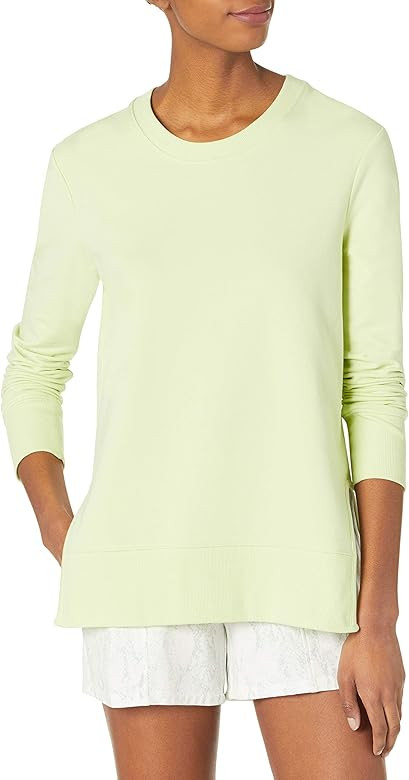 Amazon Brand - Daily Ritual Women's Terry Cotton and Modal Long Sleeve Crew Neck Sweatshirt | Amazon (US)