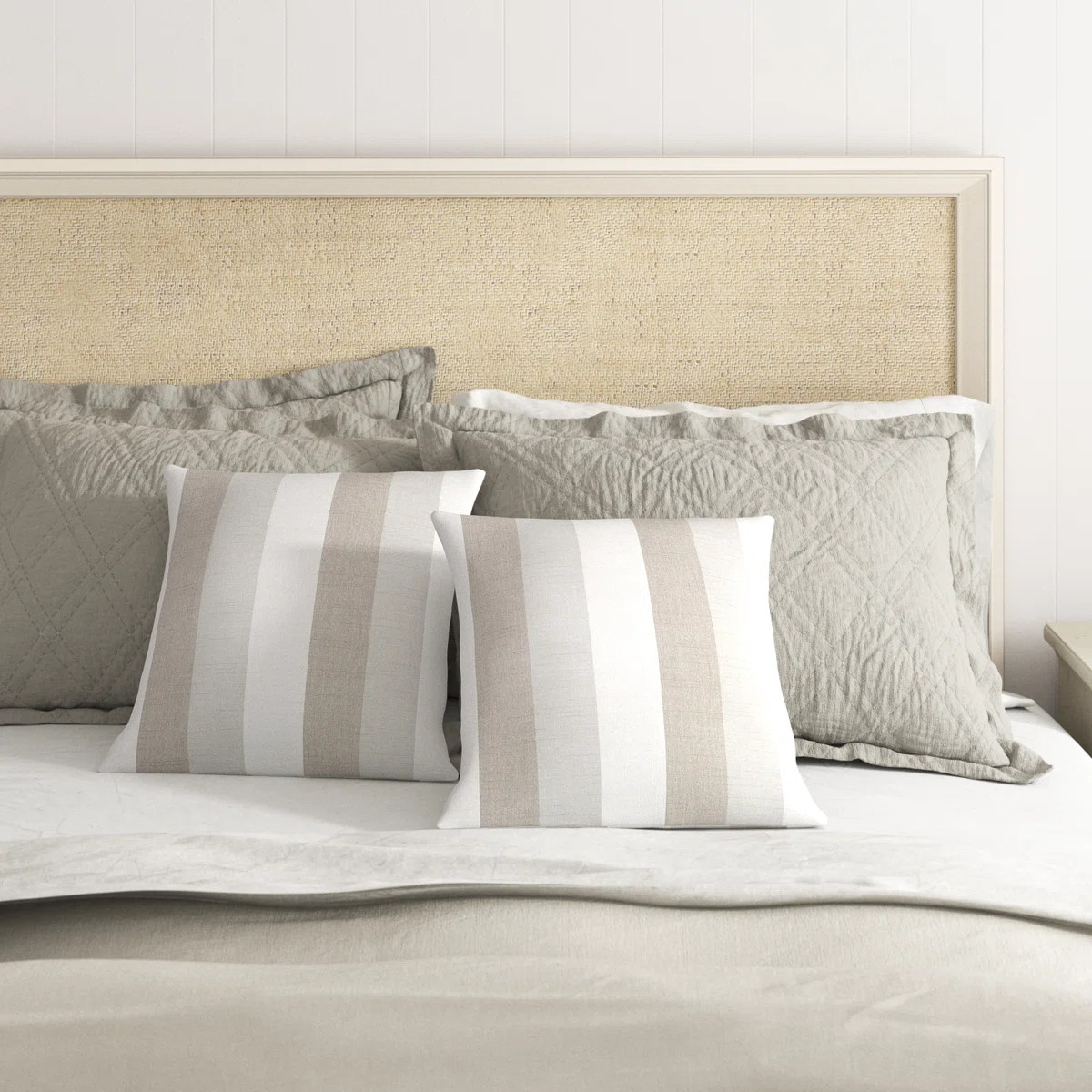 Nisha Sunbrella® Throw Square Indoor/Outdoor Pillow Cover & Insert (Set of 2) | Wayfair North America