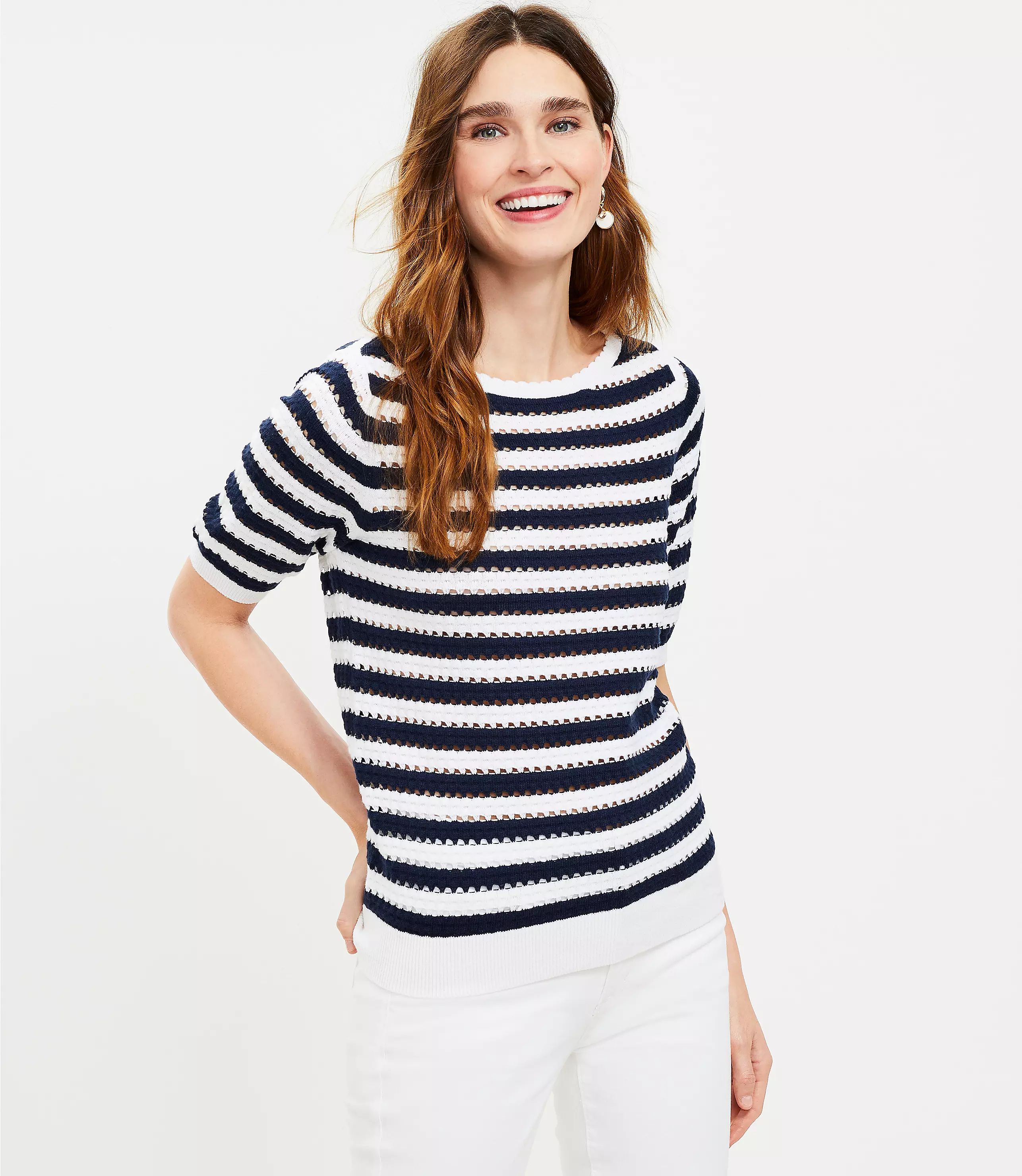 Striped Sweater Tee | LOFT