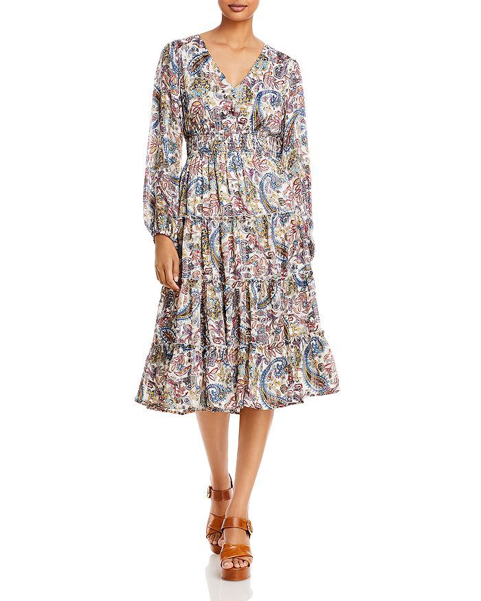 Paisley Print Tiered Midi Dress - 100% Exclusive | Bloomingdale's (US)