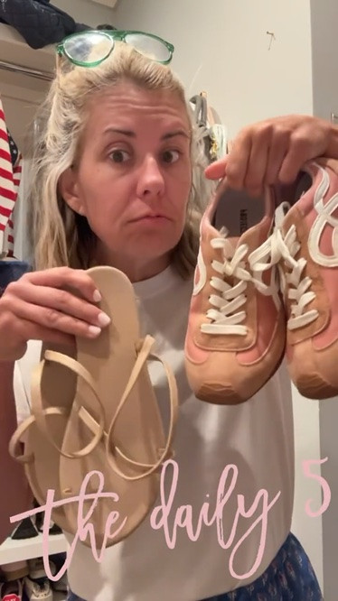 Daily 5…#2..Sneakers & Sandals! I wear both of these weekly & they are on sale. I’m an 8 in both tts.

#LTKdayinmylife #LTKstorytime #LTKSaleAlert