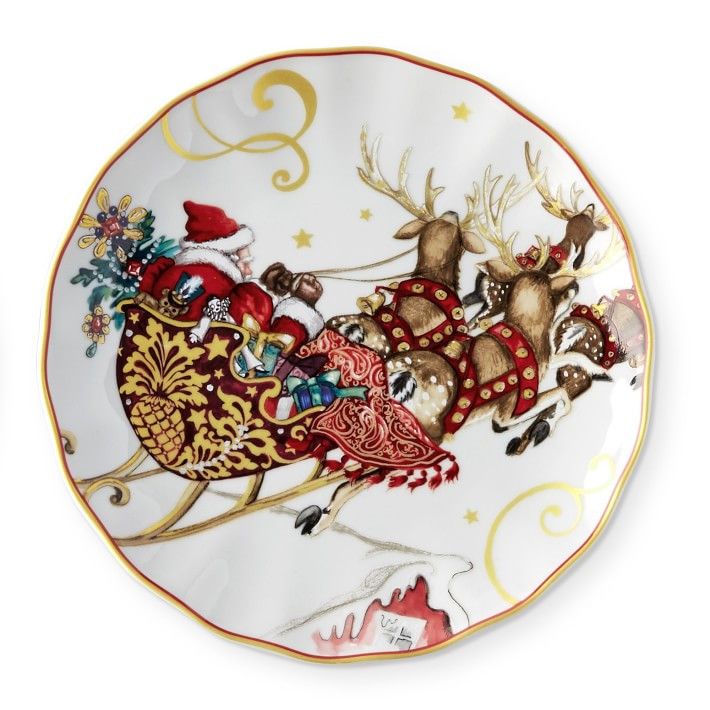 'Twas the Night Before Christmas Salad Plates | Williams-Sonoma