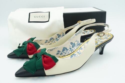 Gucci Sling-back Pump with Web Bow Pumps EU39  | eBay | eBay US