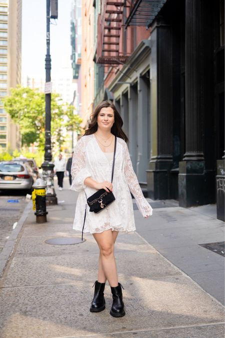 A little white dress is a no-brainer for summer and this lace one from Free People is so effortless. Pair it with edgier accessories for a street style inspired look  

#LTKSeasonal #LTKstyletip #LTKunder100